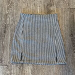 Brandy Melville Black and White Mini Skirt